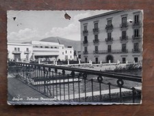 Vecchia foto cartolina d epoca di Scafati palazzo municipale edificio ponte su