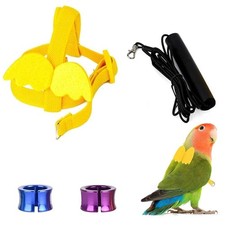 Imbracatura per Uccelli e Guinzaglio Pettorina Regolabile per Pappagalli