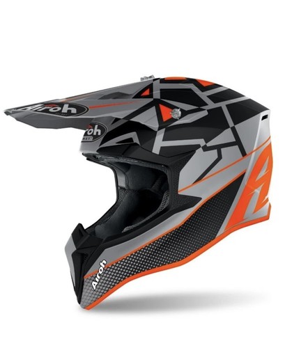 Casco airoh wraap mood orange - casco,