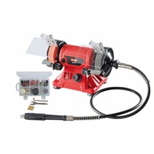 MOLA DA BANCO SMERIGLIATRICE LUCIDATRICE 150W COMBINATA EX75 + ACCESSORI VALEX