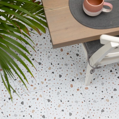 Pavimento pops terrazzo - pavimento, bianco