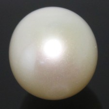 Perla bianca rotonda naturale