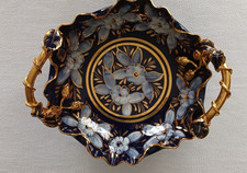 Piatto italiano Mica blu e oro