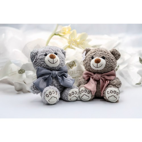 Teddy con fiocco seta e - teddy,