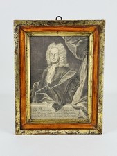 Antica Cornice Del XIX Sec. In Legno Con Incisione