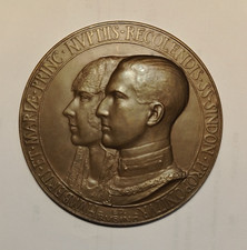 Nozze UMBERTO e Maria Josè - Ostensione SINDONE a TORINO (1931) Br / 60mm