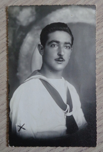 Foto cartolina marinaio regia - cartolina,
