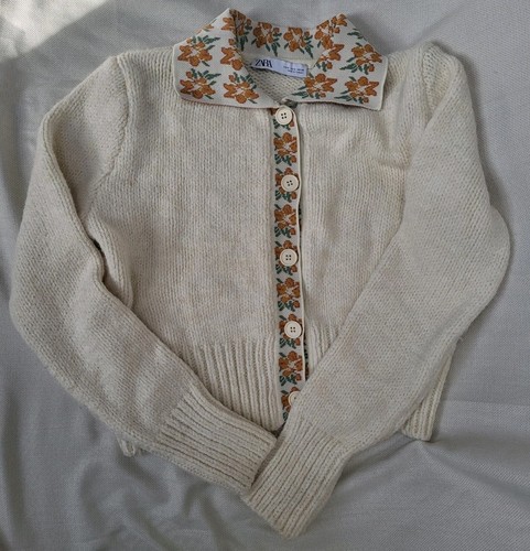 Zara cream cardigan sweater - zara,
