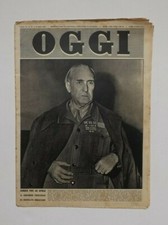 OGGI Anno VI N.10 Marzo 1950  Settimanale Politico Processo Rodolfo Graziani
