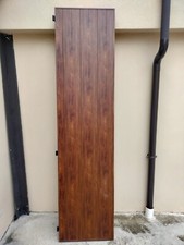 Ante in alluminio Silvia perlinate verticali, ottimo stato, colore ciliegio.