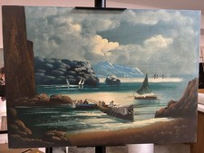 Dipinto A olio 50x70cm. Pezzo Unico. Parsaggio Marino
