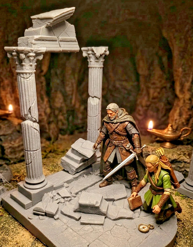 Base diorama tempio