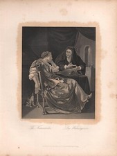 Stampa antica CHIROMANTE e