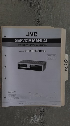 Jvc gx3 manuale - a-gx3, b