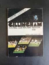 programma calcio Gillingham vs Colchester 1980