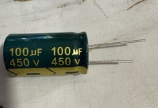 1pezzo 100uF 450V CONDENSATORE