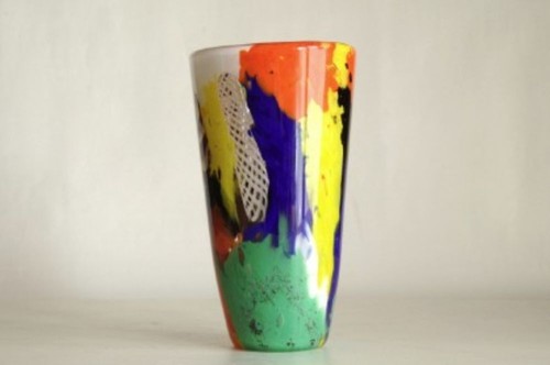 Murano glass vase 1950 italy - 1950's,