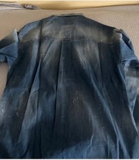 Dsquared2 camicia manica lunga in jeans cotone uomo