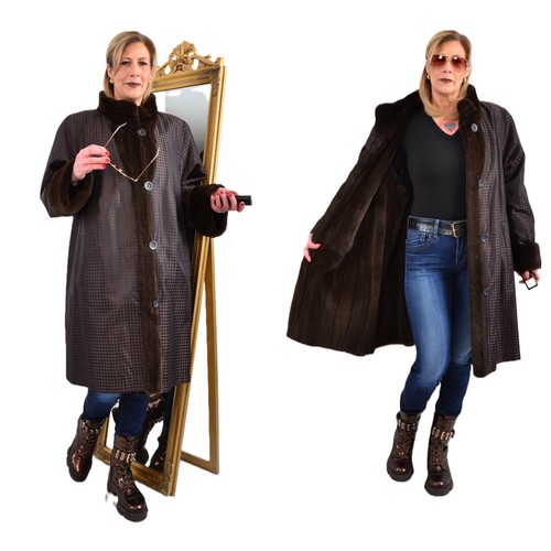 A5751 giacca con visone - a5751,