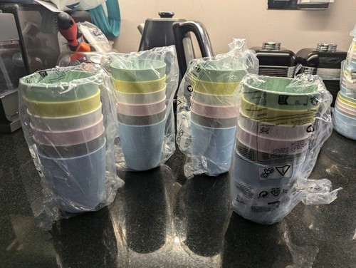 Set tazze pezzi plastica - set,