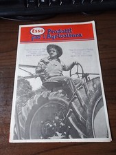 1950s ESSO Tractor  LUBRICATION GUIDE . LANDINI , LANZ-OM-FERGUSON -FIAT- BREDA-