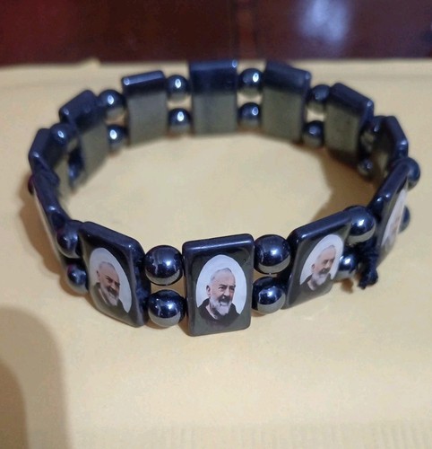 Bracciale elastico padre pio - elastico,