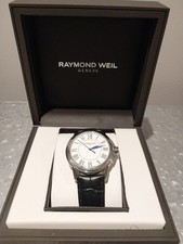 Orologio Uomo Raymond Weil Tradition Quadrante Bianco Lancette Blu 5576-STC-00300