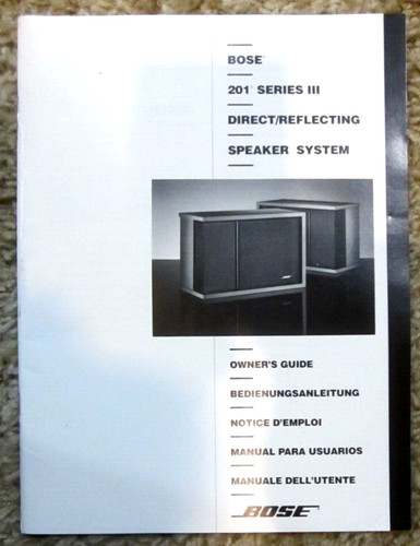 Bose 201 series iii - bose,
