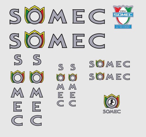 Somec decalcomanie biciclette - somec,