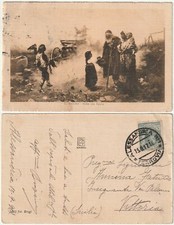 ILLUSTRATORE - ARTIST SIGNED - G. INDUNO - SULLA VIA APPIA - VIAGG. 1917 -72347-