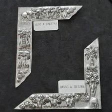 2 "L" Decoro -Sbalzati a Mano-