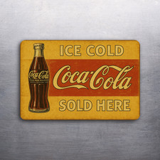 3x 2 Vintage Style Coca-Cola