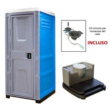 Bagno Chimico da Cantiere ROTOTEC BRUXELLES LIGHT WC Chimico Ricircolo ed Accumu