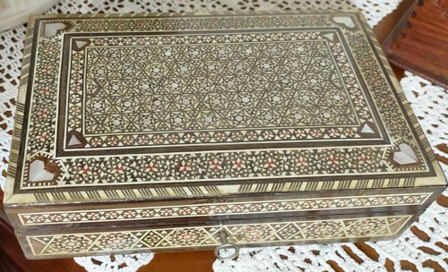 Portagioie legno intarsiato - legno,