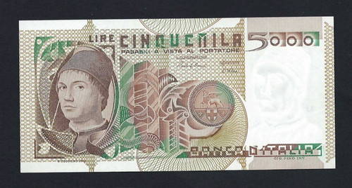 Repubblica italiana 5000 lire - italiana,
