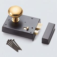 Set pomelli pomelli per porta a fungo ottone lucido serratura cerchio ottone nero