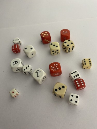 Dadi gioco vintage - da, senza