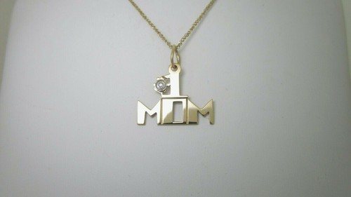 Mom diamond necklace natural - diamond,