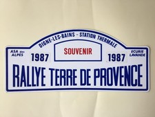 Ancienne vrai plaque DU RALLYE