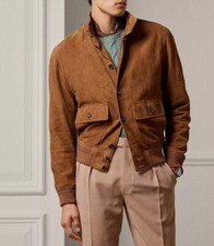 Giacca Uomo Pelle Marrone Pura