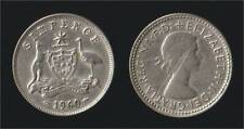AUSTRALIA 6 PENCE 1960 ARGENTO/SILVER - QUEEN ELIZABETH II
