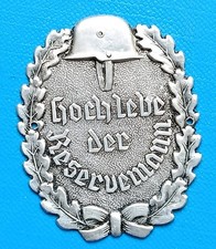 Ww1 Distintivo Alluminio Riservista Esercito Tedesco