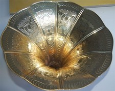 Tromba per Grammofono  in Ottone - Gramophone Brass Horn -Ricambio Vintage-