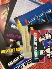 ABSOLUT VODKA Lotto pagine print ads pages clippings  advertising pubblicità