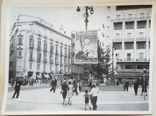 FOTO BANCO DI ROMA FILIALE MANIFESTO PRESTITO NAZIONALE NOVECENTO MILANO FASCIO