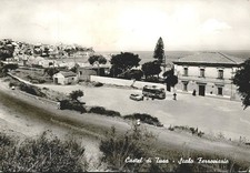 da1089 cartolina castel di tusa scalo ferroviario provincia di messina bella!