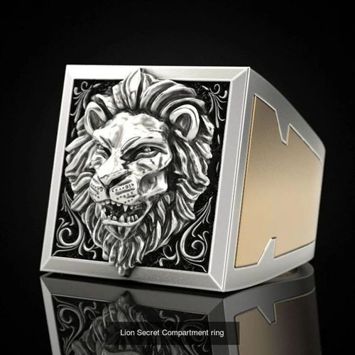 Anello uomo sigillo - , leone
