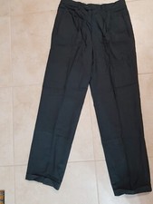 Lotto 1896 pantalone pantaloni uomo SPORTELLI pura lana vergine tg.48 blu