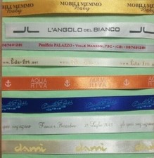 ROMA Nastri di raso personalizzati stampa a caldo mm 10X500 mt