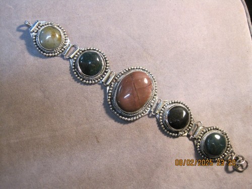 Bracciale maglie cabochon - bracciale,